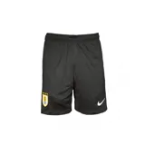 Short de fútbol Nike Dri-FIT titular de la selección uruguaya, color negro, con escudo de la AUF bordado con cuatro estrellas y logo Nike Swoosh en blanco.