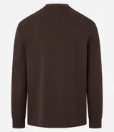 Remera de manga larga con cuello redondo y textura, de corte regular. Confeccionada en una mezcla de algodón, poliéster y viscosa.