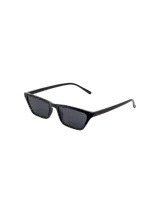 Lentes de sol Billie de diseño moderno, con armazón rectangular de policarbonato color rosado y cristales tintados a tono.