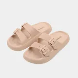 Sandalias O'Neill modelo Bondai Sand, color beige, con dos tiras ajustables con hebilla, suela plataforma texturizada y plantilla ergonómica.