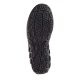 Mocasín Merrell Jungle Moc color marrón, con capellada de gamuza, cuello elástico y plantilla acolchada. Suela de goma con tecnología Merrell Air Cushion para absorción de impactos y estabilidad.