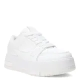 Championes blancos de plataforma con cordones.