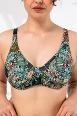 Soutien de baño con aro, breteles anchos regulables y nudo en la espalda. Confeccionado con tela que contiene fibra LYCRA® XTRA LIFE™.