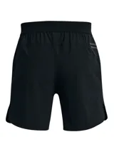 Short deportivo Under Armour Vanish Elite, color negro, con cintura elástica, aberturas laterales en el bajo y bolsillo con cierre en la parte posterior.