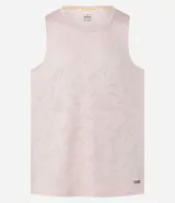Musculosa deportiva de hombre, corte regular, con cuello redondo y estampado abstracto en tono claro. Posee tecnología Dry para mayor transpirabilidad.