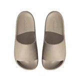 Ojotas Adidas Adilette Lumia color beige con logo Adidas en la plantilla.