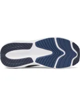Championes Under Armour Surge 5 para running, de color azul marino con entresuela blanca y suela negra. Presentan parte superior de malla transpirable con superposiciones sintéticas y el logotipo de la marca en el lateral.