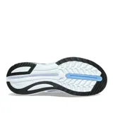 Championes de running Saucony Endorphin Shift 3, color violeta con detalles en blanco y negro.