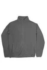 Campera polar Topper de hombre, color gris oscuro, con cuello alto, cierre frontal completo y bolsillos laterales.