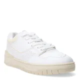 Championes urbanos blancos con detalles en rojo y estampado animal print.