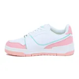 Championes urbanos Avia Cambri para mujer, color blanco con detalles en rosa y verde menta.
