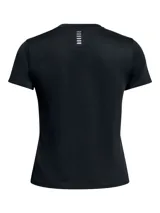 Remera deportiva Under Armour modelo Launch Shortsleeve, de color negro, con manga corta, cuello redondo y calce cómodo, ideal para running y entrenamiento.