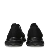 Championes urbanos sin cordones, confeccionados en tejido de punto elástico color negro, con suela de goma robusta y diseño ergonómico.