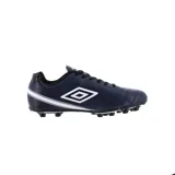 Championes de fútbol Umbro Classico X HGR, color blanco con logo Umbro en negro.