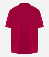 Remera de corte relaxed y mangas cortas, confeccionada en algodón de efecto pesado, con cuello redondo y diseño liso en color gris.