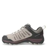Championes de trekking Merrell Crosslander 3, color beige con detalles en negro y suela marrón.