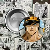 Pin metálico con imagen de Dio Brando, personaje del anime Jojo's Bizarre Adventure.