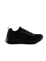 Championes deportivos Umbro modelo Argo, color negro, de diseño urbano y running, confeccionados en malla transpirable y suela amortiguada, con el logo de la marca en el lateral.