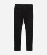 Pantalón skinny negro de sarga con elastano.