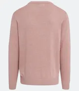Buzo masculino de punto liso en color rosado, con cuello redondo y mangas largas, de la marca Marfinno.