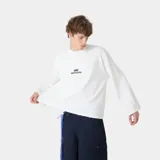 Remera de manga larga color blanco con estampado gráfico de la marca Eme Studios en el centro del pecho.