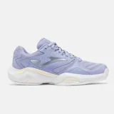 Championes deportivos Joma modelo Master 1000, color lila con detalles en plateado y suela blanca. Presentan una estructura de malla transpirable con refuerzos sintéticos y entresuela con diseño texturizado.