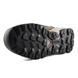 Bota de trekking Hi-Tec Gannet Peak, color marrón con detalles en azul y negro.