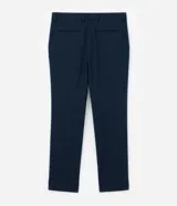 Pantalón de vestir corte slim confeccionado en tejido técnico con tecnología performance, que ofrece respirabilidad y secado rápido. Presenta cintura con pasadores, cierre tradicional y bolsillos laterales tipo cuchillo.