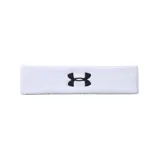 Vincha deportiva Under Armour Performance Headband, color negro con el logo de la marca bordado en blanco en el centro.