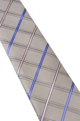 Corbata verde oscuro con estampado floral y pañuelo de bolsillo a juego.