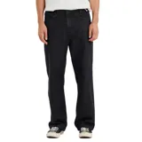 Pantalón de jean negro de corte recto.