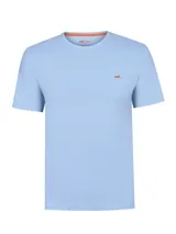 Remera de manga corta RKF, color celeste, con cuello redondo y logo de la marca bordado en el pecho.