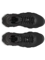 Championes de running Under Armour modelo Halo Runner, color negro. Presentan una parte superior de malla técnica para un ajuste dinámico y ligero, con amortiguación reactiva UA HOVR+ en la entresuela para mayor retorno de energía y estabilidad. Suela exterior de goma duradera diseñada para tracción y rebote.