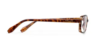 Lentes Blueblocker modelo Razi Tigris, con armazón geométrico de carey y protección contra luz azul y rayos UV400.