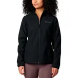Campera softshell Columbia modelo Kruser Ridge III, color negro, con cierre frontal completo, cuello alto y bolsillos laterales con cierre. Cuenta con tecnología Omni-Shield que repele la humedad y resiste manchas, además de ser resistente al viento.