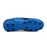 Championes de fútbol Diadora Optimus Futbol MD, color azul con detalles en negro.