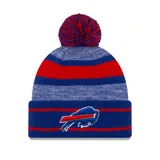 Gorro de lana New Era del equipo Buffalo Bills, con pompón en la parte superior y logo bordado en el frente.