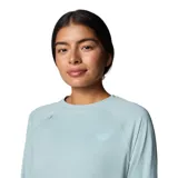 Remera de manga larga Columbia, diseñada para actividades al aire libre y pesca. Presenta cuello redondo, corte holgado y puños con aberturas para los pulgares. Confeccionada en tela técnica con tecnología de protección solar, absorción de humedad y secado rápido.