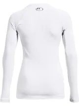 Remera térmica de manga larga Under Armour, diseñada como primera capa. Presenta un ajuste al cuerpo, cuello redondo y mangas raglán. Confeccionada en tejido de doble capa con interior cepillado para mayor calidez y paneles de malla en las axilas para ventilación.