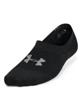 Pack de tres pares de medias invisibles Under Armour, confeccionadas en tejido ligero y transpirable con malla en la parte superior. Presentan diseño de corte bajo, talón con agarre antideslizante de silicona y puntera sin costuras.