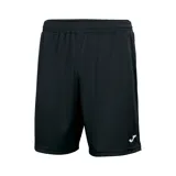 Short deportivo negro de fútbol marca Joma, modelo Nobel, con cintura elástica y logo estampado en la pierna derecha.