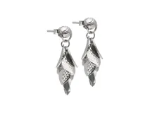 Aros colgantes de plata 925 con diseño de racimo.