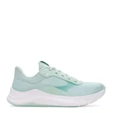 Championes de entrenamiento Under Armour modelo W Aurora 3, color celeste, con diseño de malla transpirable y suela blanca amortiguada.