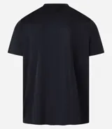 Remera deportiva de hombre, color gris claro, con cuello redondo y manga corta. Presenta un sutil efecto degradado o panel de color más claro en la zona del pecho.