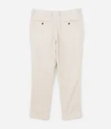 Pantalón masculino Marfinno de corte relaxed, confeccionado en mezcla de lino y viscosa, con cintura con trabillas y bolsillos.