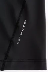 Remera deportiva de compresión H&M Move, color negro, con cuello redondo, mangas raglán y costuras planas antifricción. Confeccionada en tejido funcional DryMove que absorbe el sudor.