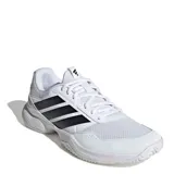 Championes Adidas Game Court 3 All, color blanco con detalles en negro, ideales para tenis o pádel.