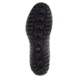Zapato Caterpillar modelo Instruct color negro, con capellada de gamuza, forro de malla de nylon, plantilla Ease para confort ligero, suela de goma duradera y tecnología CLEANSPORT NXT para control de olores.