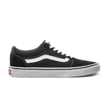 Championes Vans Ward de caña baja, color negro con detalles en blanco.