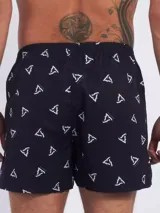 Bóxer Kevingston de algodón blanco con estampado integral de labios rojos. Cuenta con cintura elastizada y etiqueta de la marca en el frente.
